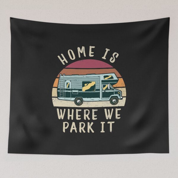 Item preview, panel van camping vintage, cool slogan gift designed and sold by Kuma518.