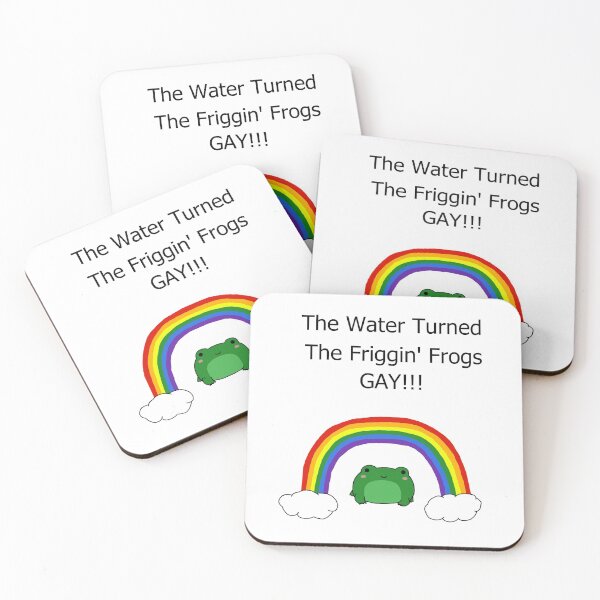 Item preview, The Water Turned The Frogs Gay  designed and sold by AnxiousAcesArt.