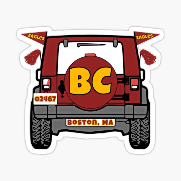 Boston College Jeep Sticker