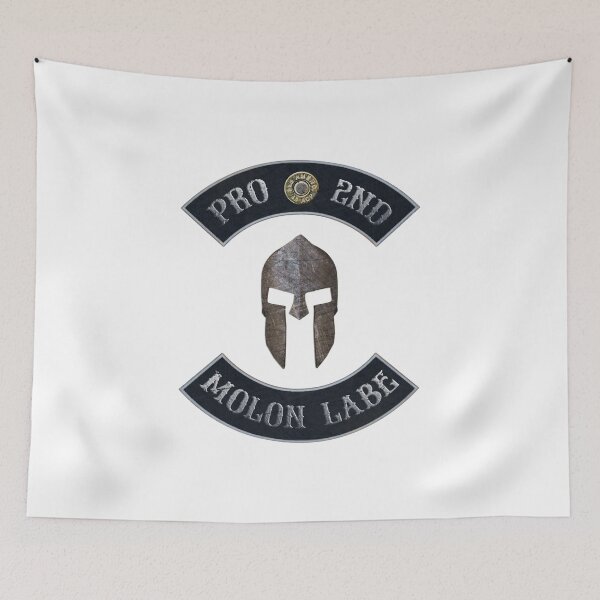 Item preview, Pro 2nd Amendment, Molon Labe in Rockers with Spartan Helmet designed and sold by MadBadDangerous.