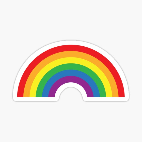 Gay Pride Rainbow Gay Pride Flag On Black Sticker For Sale By Showyourpride Redbubble 6178