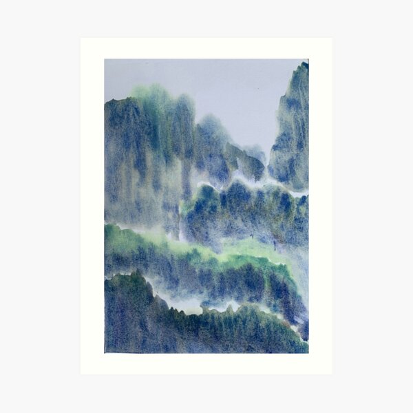 Misty Mountains Art Print