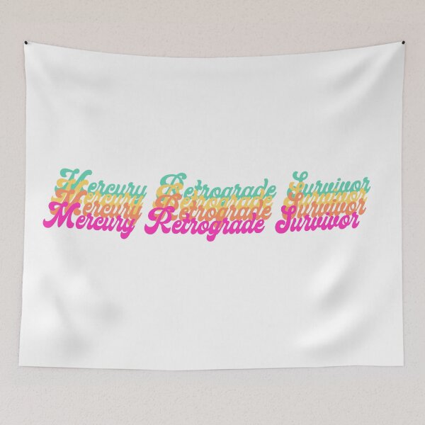 Item preview, Mercury Retrograde Survivor - Retro Summer designed and sold by TrueNorthBlonde.