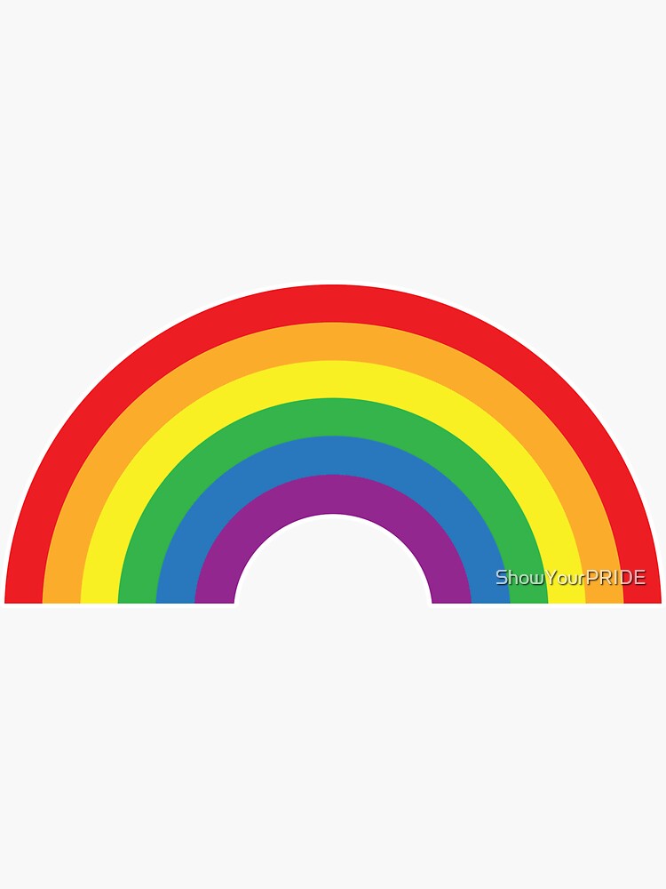 Sticker Rainbow Gay Pride Flag Sticker For Sale By Showyourpride Redbubble 9193