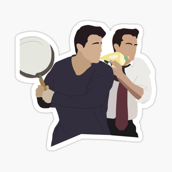 Chandler y Joey Pegatina