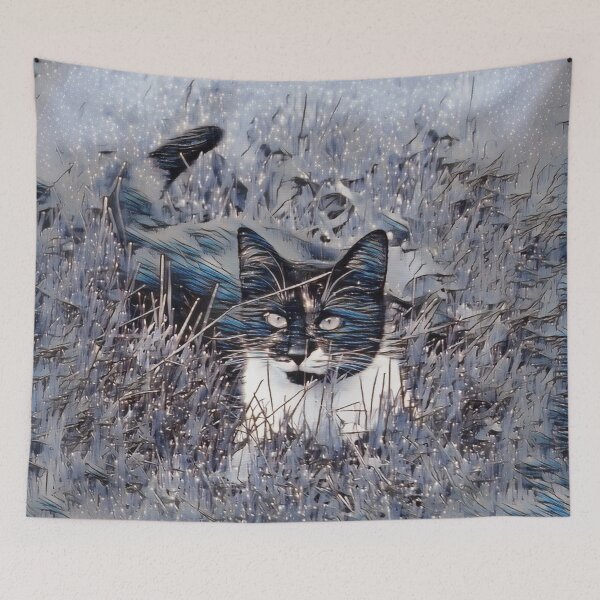 Item preview, The Cat in the Grass designed and sold by ReneeKennedy.