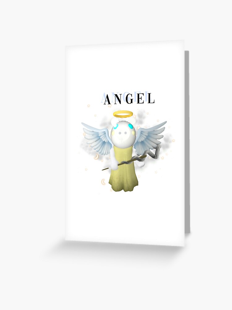 Piggy Angel Roblox Greeting Card By Dawnhudson1983 Redbubble - angel die roblox