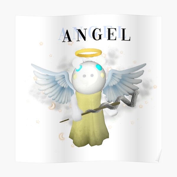 Piggy Roblox Angel Posters Redbubble - playing as angel pig in roblox piggy youtube