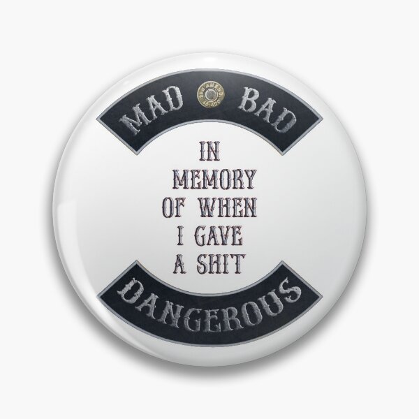 Item preview, Mad Bad Dangerous in Rockers with "In Memory of When I Gave a $hit" Quote designed and sold by MadBadDangerous.