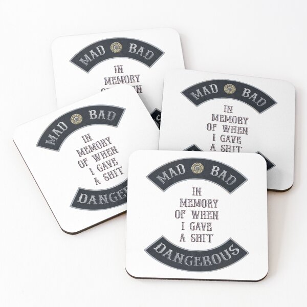 Item preview, Mad Bad Dangerous in Rockers with "In Memory of When I Gave a $hit" Quote designed and sold by MadBadDangerous.