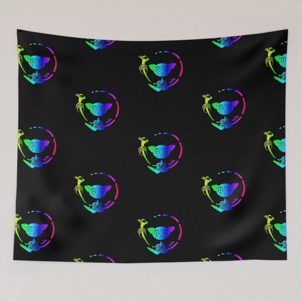 Item preview, Rainbow Buddhist cat awakening designed and sold by SubtleSplit.