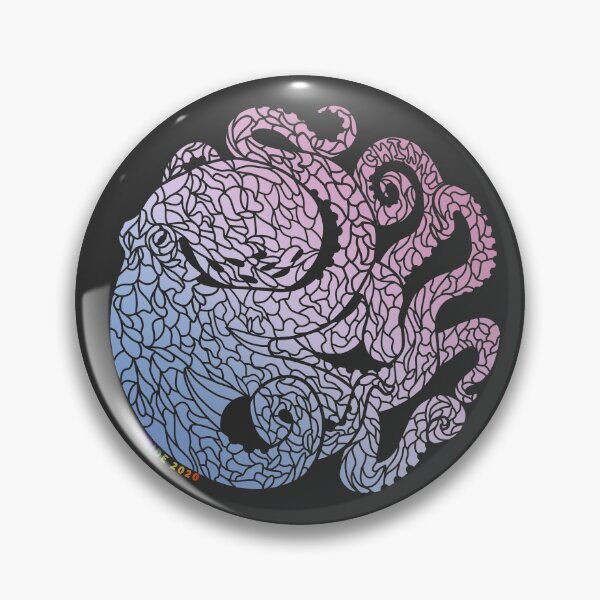 Item preview, Pride Octopus - Bigender designed and sold by QuietChiaro.