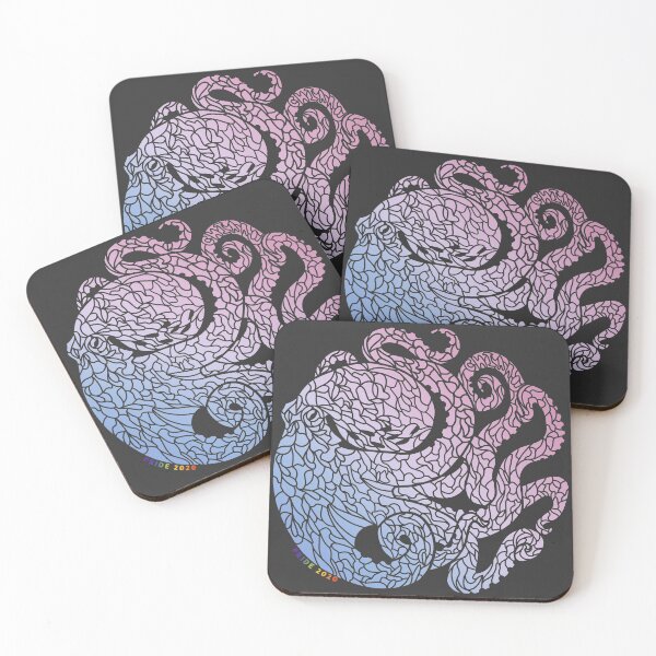 Item preview, Pride Octopus - Bigender designed and sold by QuietChiaro.