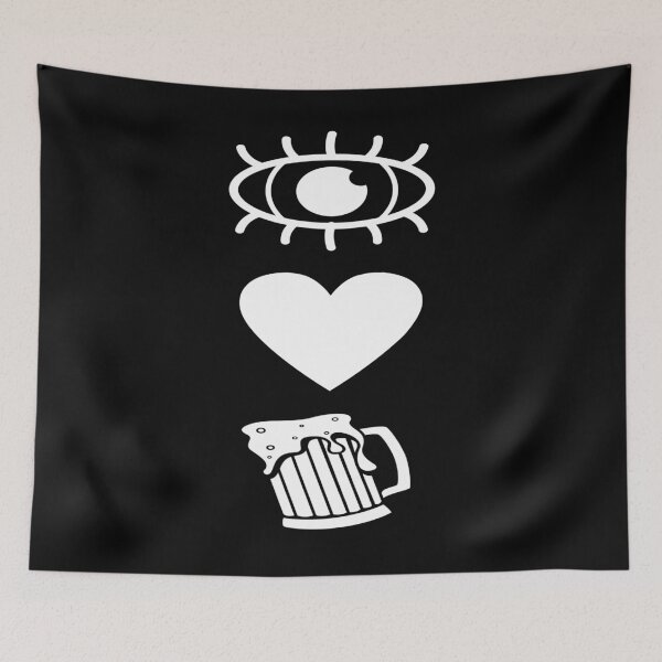 Item preview, Eye love beer alcohol funny designed and sold by Dsigns.