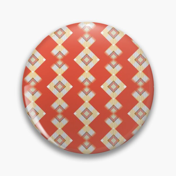 Item preview, Geometric pattern with rhombuses on a red background designed and sold by floraaplus.