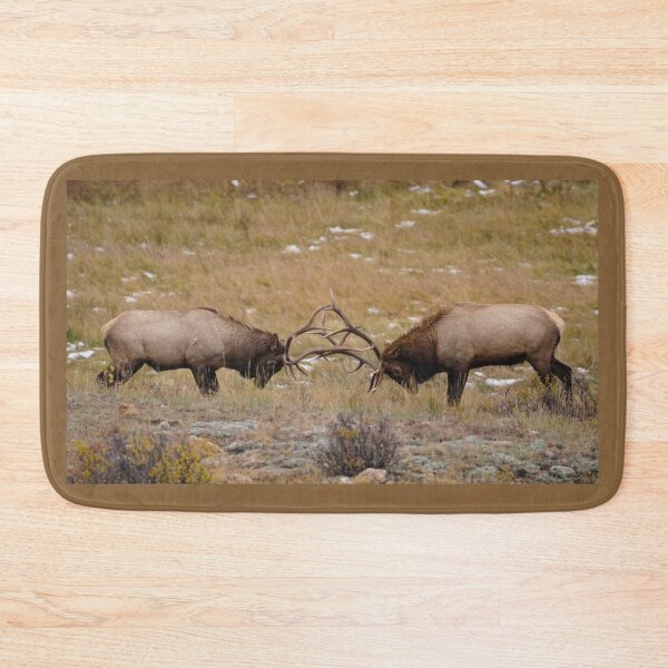 Item preview, Battle of Two Bull Elks designed and sold by MomentofPercep.