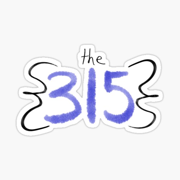 "315 Clinton NY New York Area Code" Sticker for Sale by sophclaire Redbubble