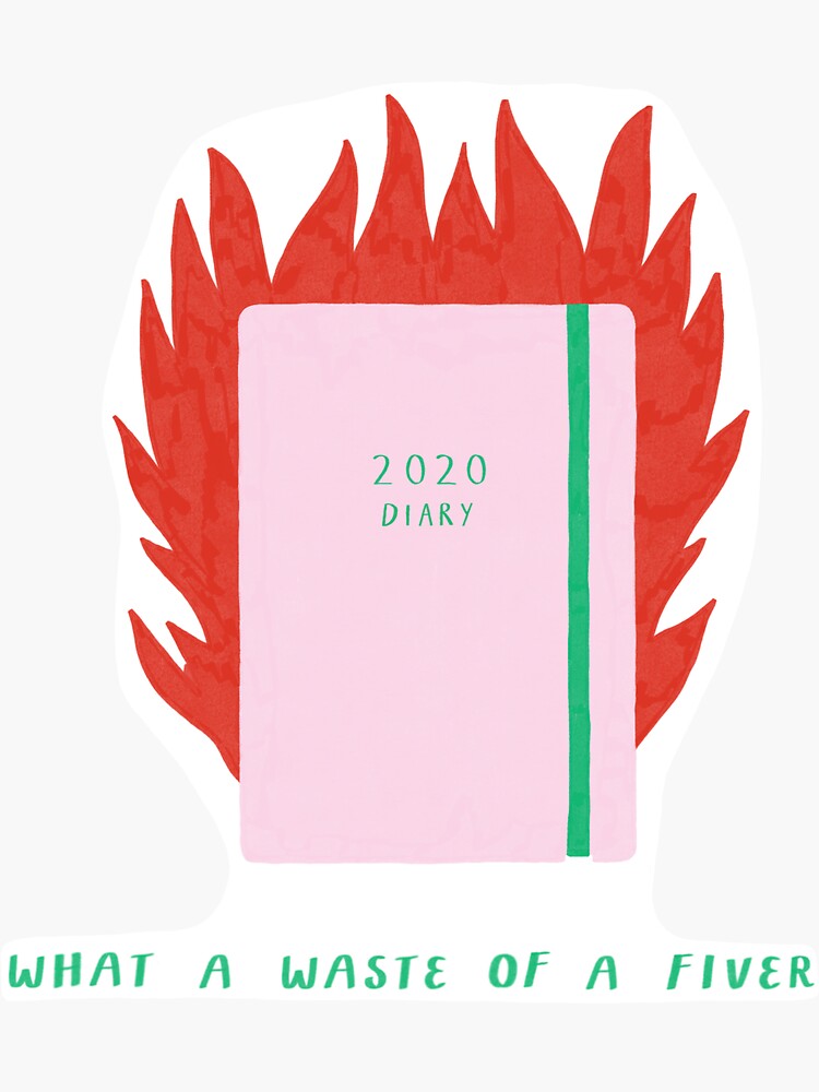 2020 Diary on Fire by AP-Illustration