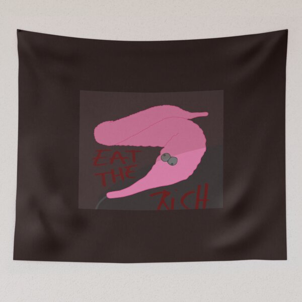 Item preview, Worm on a string 'eat the rich' designed and sold by Zi675.