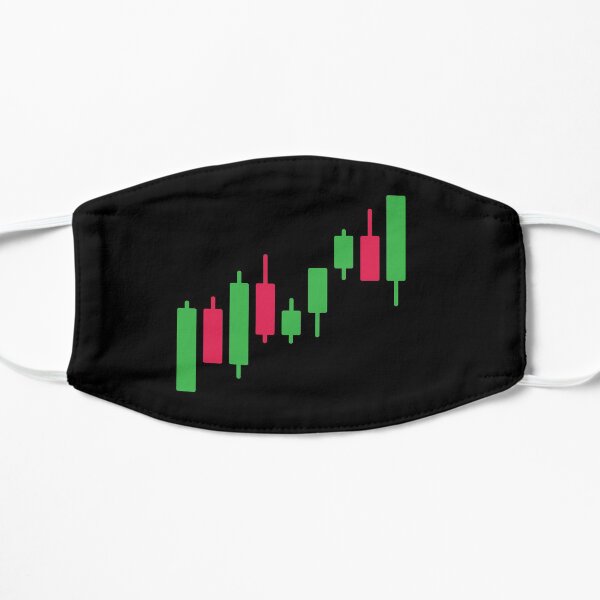 Gráficos de Forex y Stock Market Trader Mascarilla plana