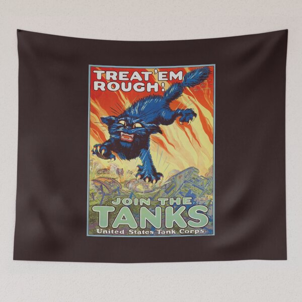 Item preview, Treat 'em rough - Join the tanks - 1917 WW1 Recruiting  designed and sold by warishellstore.