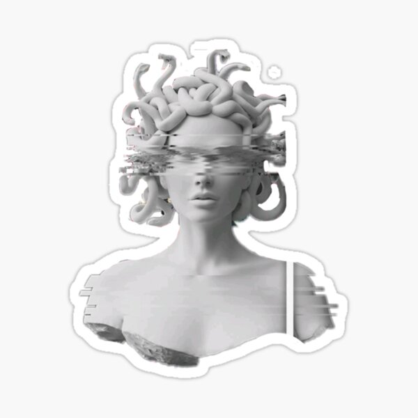 Marble Medusa Sticker