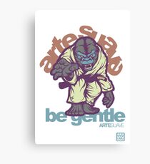Be Gentle - Jiu Jitsu Gorilla Canvas Print