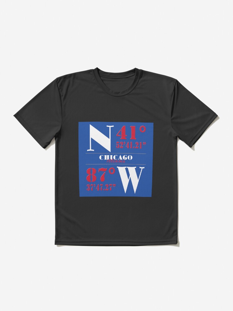 Wrigley Field Coordinates T-Shirt