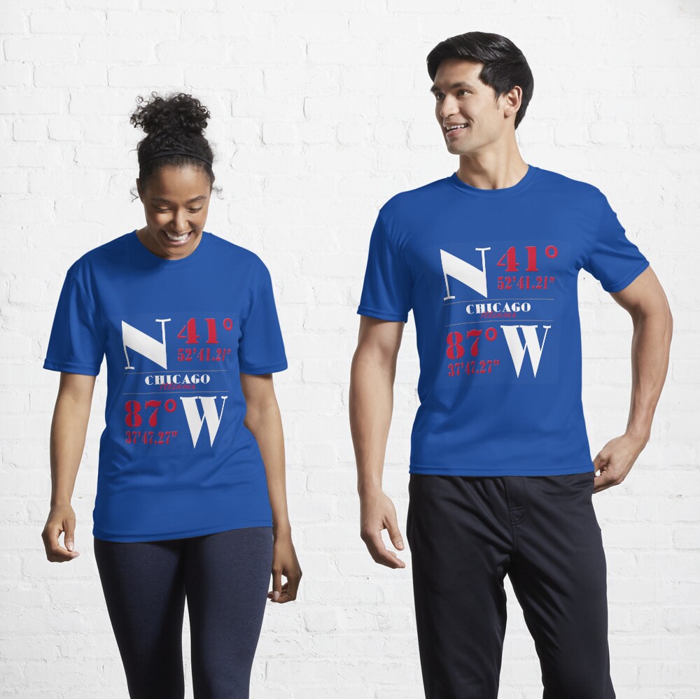 Wrigley Field Coordinates T-Shirt