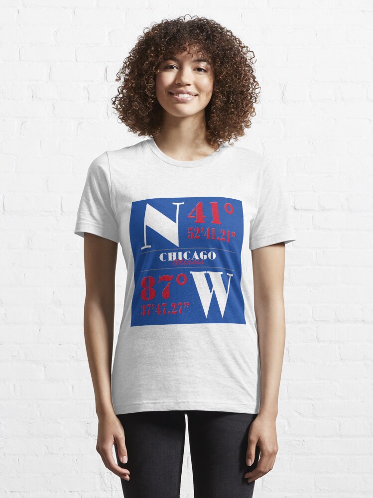 Wrigley Field Chicago Tri Blend Grey Heather Crew T-Shirt