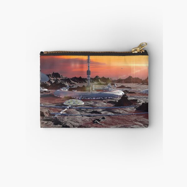 Item preview, station on Mars surface, first martian colony in desert landscape on the red planet  designed and sold by DottedYeti.