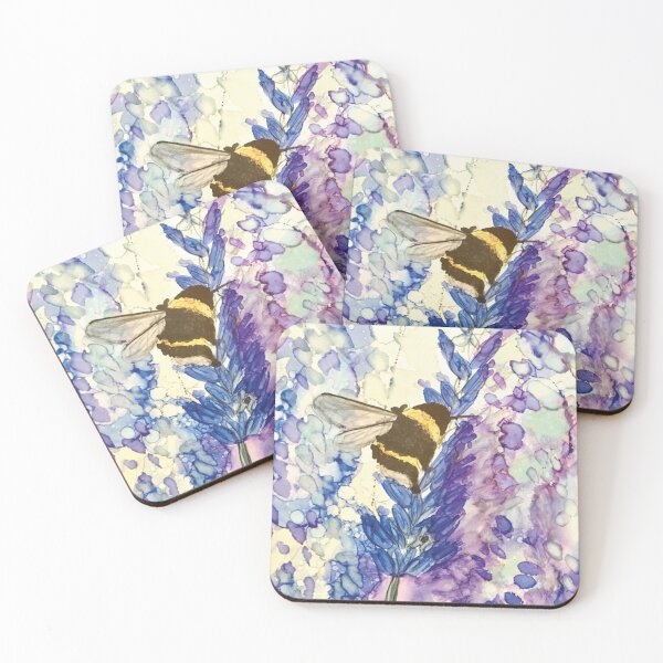 Item preview, Bee on Lavender designed and sold by MillieMoth.