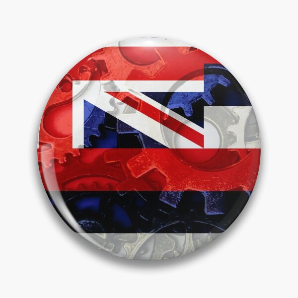 Item preview, Gear Flag of Hawaii Industrial Mechanic Engineer Flags designed and sold by Dr-Pen.