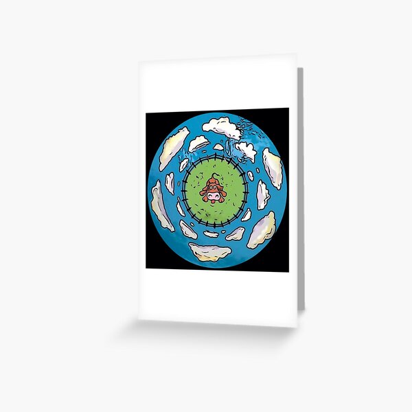 EARTH COW Greeting Card