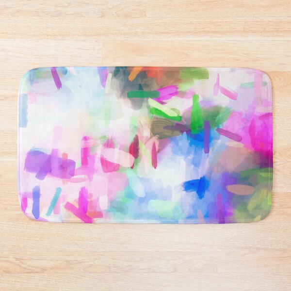 Item preview, splash painting texture abstract background in pink blue green designed and sold by Mrvell.