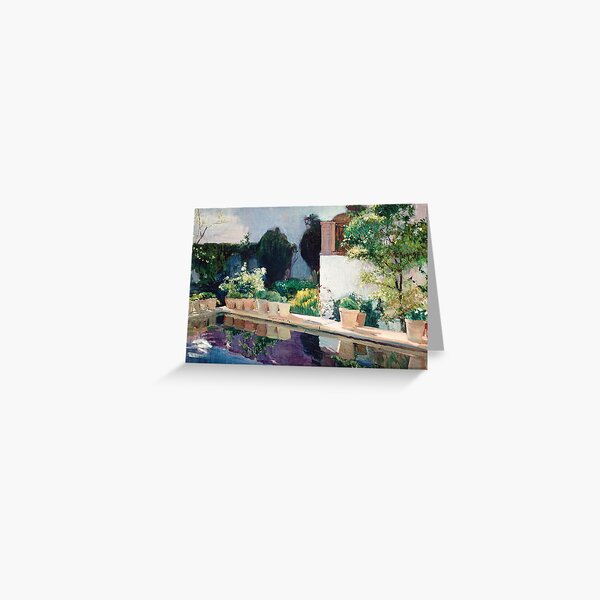 Item preview, Joaquín Sorolla - Palace of Pond, Royal Gardens in Seville designed and sold by Impressionist Masters.