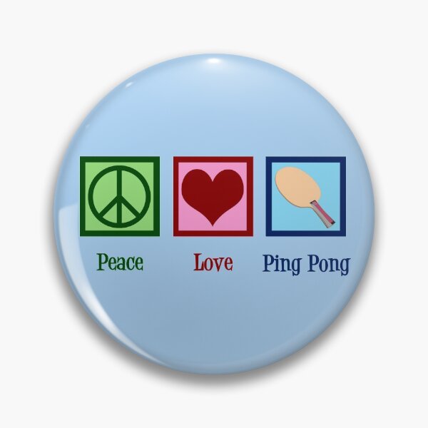 Artikelvorschau, Friedensliebe Ping Pong entworfen und verkauft von Epic Love Designs.