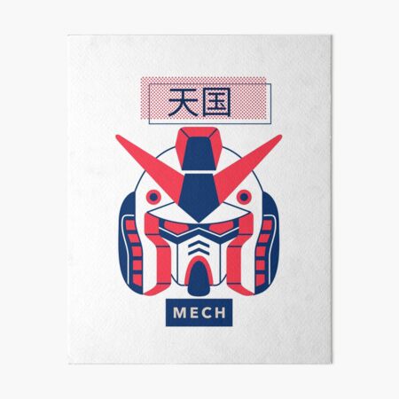 Anime Robot Art Board Prints Redbubble