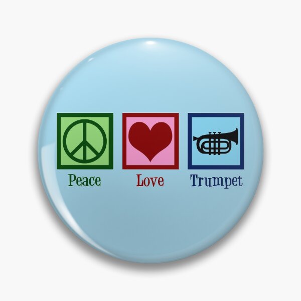 Item preview, Peace Love Trumpets designed and sold by Epic Love Designs.