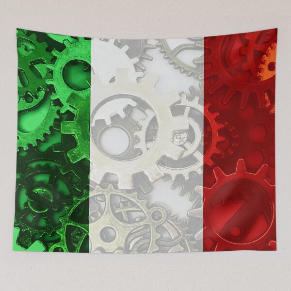 Item preview, Gear Flag of Italy Industrial Mechanic Engineer Flags designed and sold by Dr-Pen.