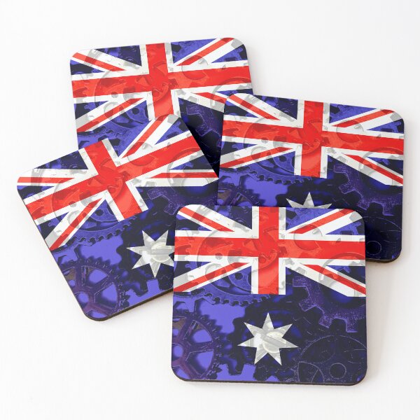 Item preview, Gear Flag of Australia Industrial Mechanic Engineer Flags designed and sold by Dr-Pen.