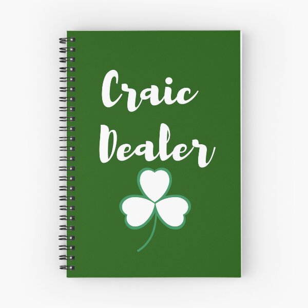 Item preview, Craic Dealer Fun Irish design white print on green mask pin sticker  tshirt  tee designed and sold by denisetees.
