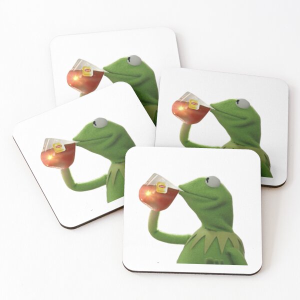 Item preview, Kermit drinking tea meme designed and sold by nydollarslice.