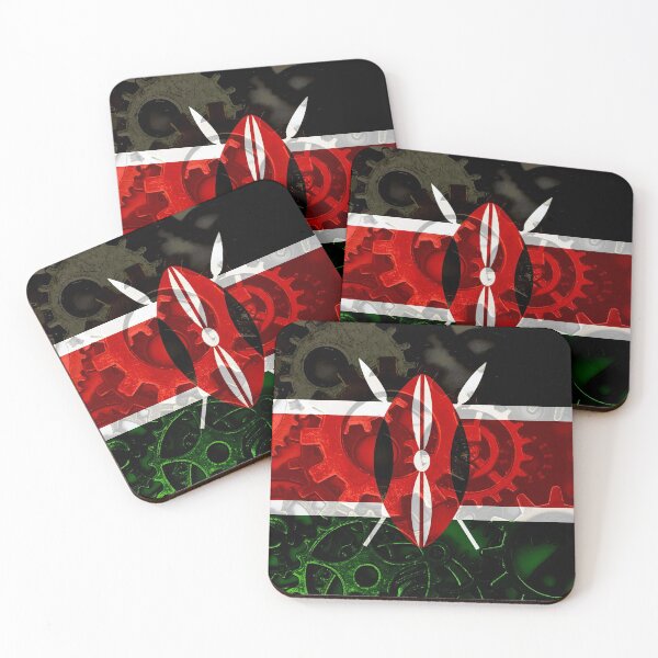 Item preview, Gear Flag of Kenya Industrial Mechanic Engineer Flags designed and sold by Dr-Pen.