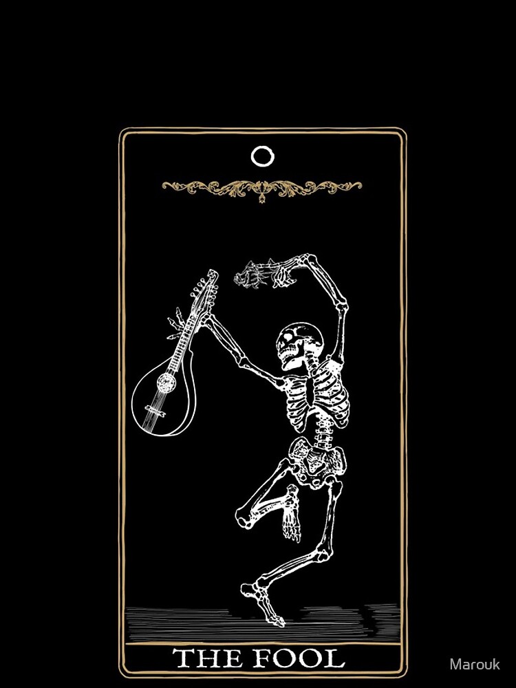 Disover The Fool Tarot Card, Skeleton Tarot, Major Arcana iPhone Case