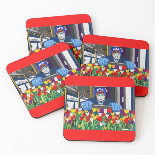 Item preview, New York Bus driver with Flowers designed and sold by germsarty.