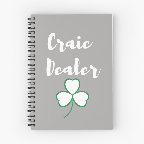 Item preview, Craic Dealer Fun Irish design white print on grey mask pin sticker tshirt tee designed and sold by denisetees.