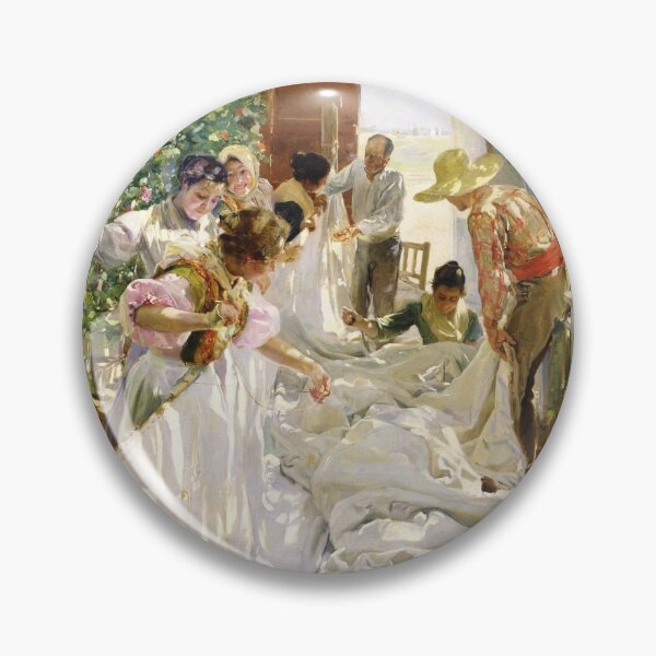 Item preview, Joaquín Sorolla - Sewing the Sail designed and sold by Impressionist Masters.
