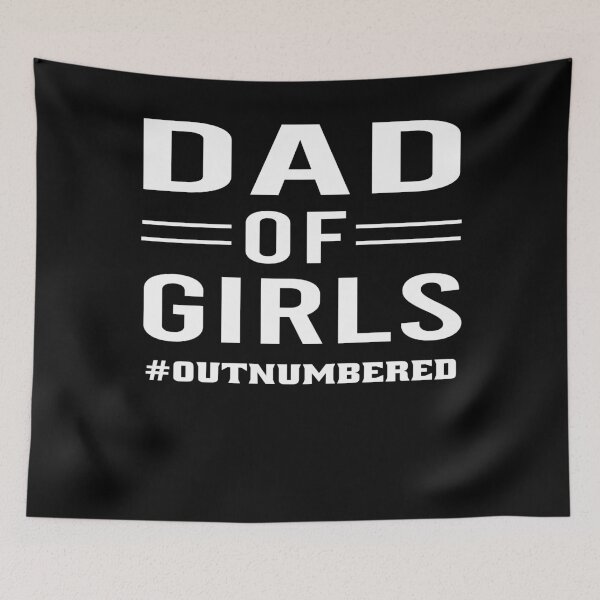 Item preview, Dad of girls outnumbered dad designed and sold by osamamohamad.