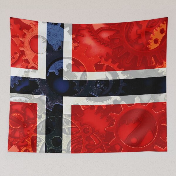 Item preview, Gear Flag of Norway Industrial Mechanic Engineer Flags designed and sold by Dr-Pen.